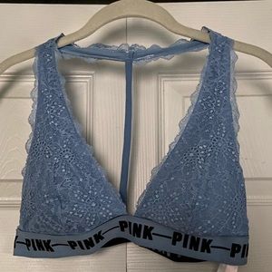 VS PINK Light blue lace bralette